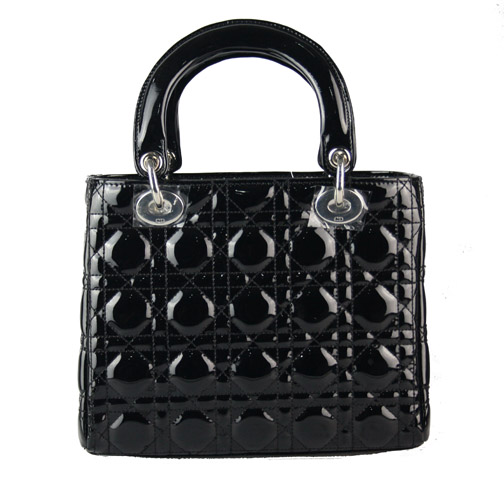 Christian Lady Dior Patent Leather Bag 9226 Black